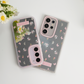 Galaxy S Series - Pink Butterfly Floral Mirror Case