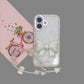 Glitter Bow Pearl Charm Case