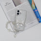 Glitter Bow Pearl Charm Case