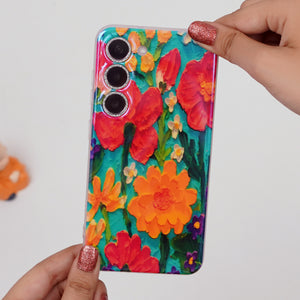Galaxy S Series - Wavy Floral Case