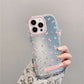 iPhone 14 Series - Pink Butterfly Floral Mirror Case