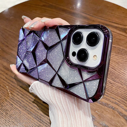 iPhone - Gradient Glitter Geometrical Pattern Case