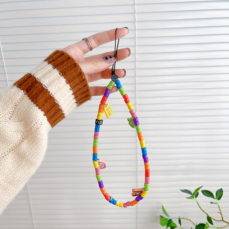 Rainbow Coloured Cute Lanyard