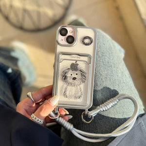 iPhone  - Cute Dogo Case With Lanyard