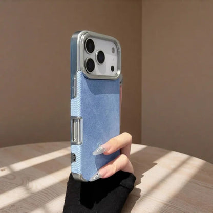 Denim Leather Pattern Case