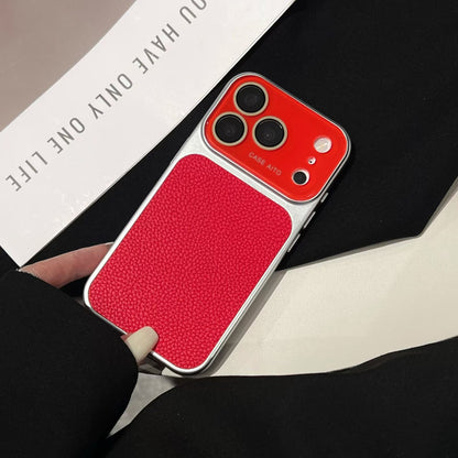 UrbanLeather Texture Red Case - iPhone