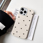 Speckled Heart Case-White