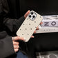 Speckled Heart Case-White