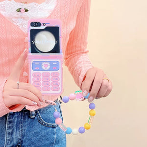 Galaxy Z Flip Series -Retro Pastel Charm Case