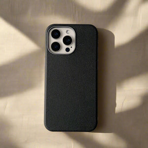 Grain Leather Case- Black