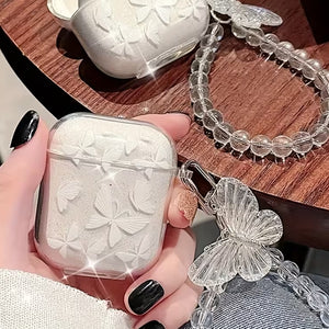 Butterfly Pattern AirPods Case with Bracelet
