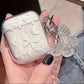 Butterfly Pattern AirPods Case with Bracelet