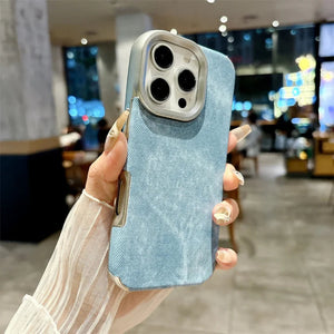 Denim Leather Pattern Case