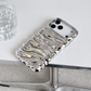3D Silver Fluid Armor Case
