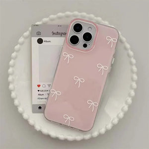 Bow Doodle Case-Pink