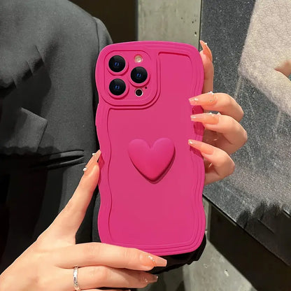 iPhone Series- Wavy Heart Case