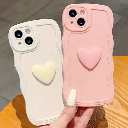 iPhone Series- Wavy Heart Case