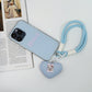 Cute Checkered Case with Heart Strap