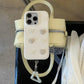 Kawaii Pearl Bow Heart Case