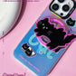 iPhone - Black Cat Case With Magnetic Holder