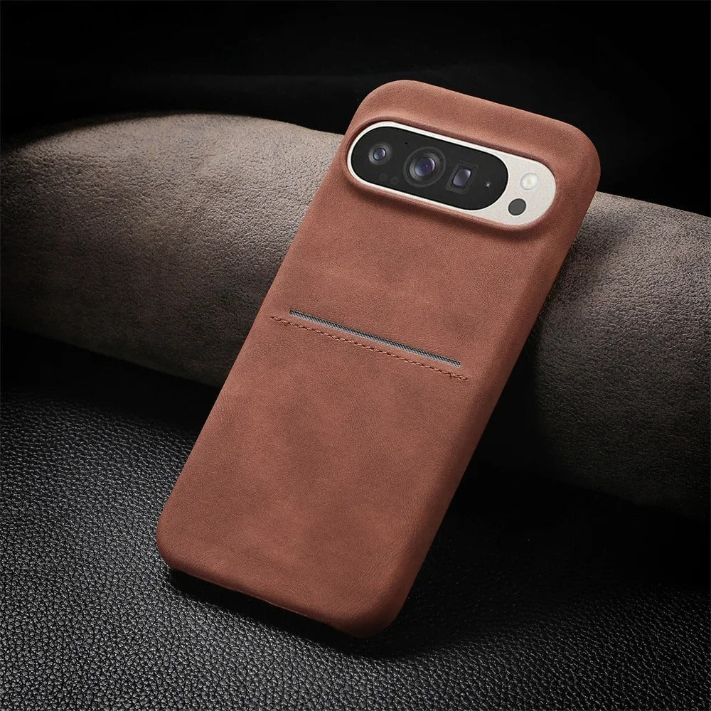 Wallet Pocket Leather Case - Brown