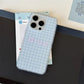 iPhone - Cute Checkered Case with Heart Strap