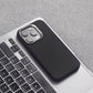 Diamond texture leather Case - Black