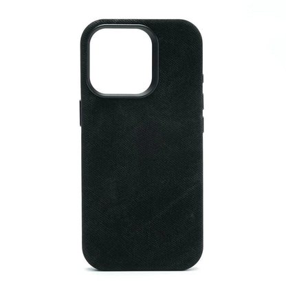 Velvet Edge Leather Case - Black