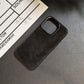 Velvet Edge Leather Case - Black