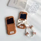 Ribbon Bow & Pearl Flip Case