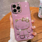 iPhone - Mirror Kitty Stand Case