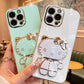 iPhone - Mirror Kitty Stand Case