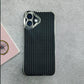 Textured Weave Luxe Case - Black