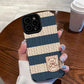 iPhone Series - Snuggly Stripe Bear Case