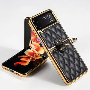 Galaxy Z Flip Series - Luxury Leather Case