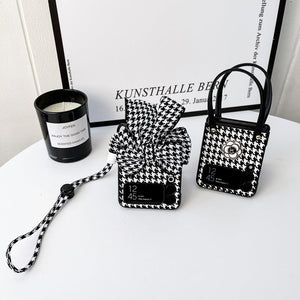 Houndstooth Camellia Phone Case
