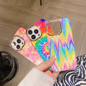 iPhone - Colorful Marble Design Phone Case