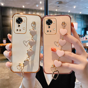 Heart Metal Bracelet Chain Case