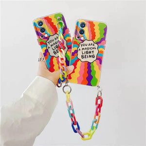 Rainbow Case with Chain Bracelet