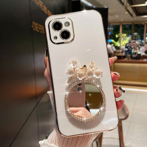 OnePlus - Flowers Glitter Mirror Plating Phone Case